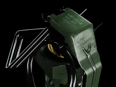 M-84 Stun Grenade 3D model Game-ready asset Low-poly 3D model