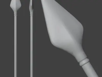 Lowpoly Spear Low-poly 3D model