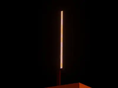 Sci-Fi Combat Machete Free low-poly 3D model