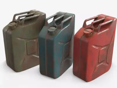 Jerrycan Asset 05 Low-poly 3D model