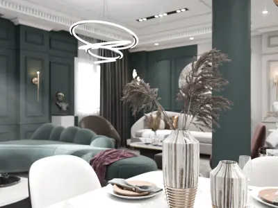 Reception - Living Room 3D model Free 3D model