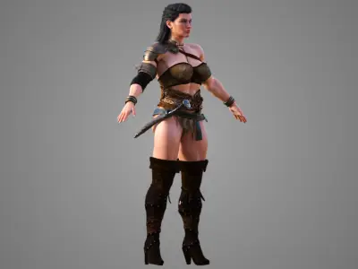 Amazon Warrior 3D model