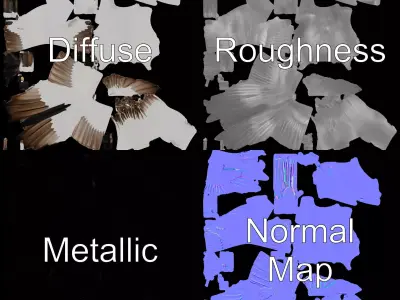 Elegant Seagull Model Pack Low-poly 3D model