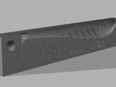 Free Mold open pour 2nch Shad Lure for CNC 3D Prin Free 3D print model