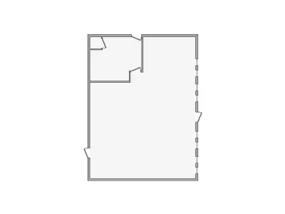 Commercial Interior Sketch - 1001-1500 SF - Xactimate 3D model