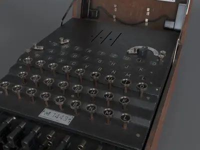 Enigma Machine - Former German military communication equipment  3D model