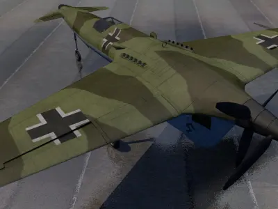 Henschel Hs-P-75 3D model
