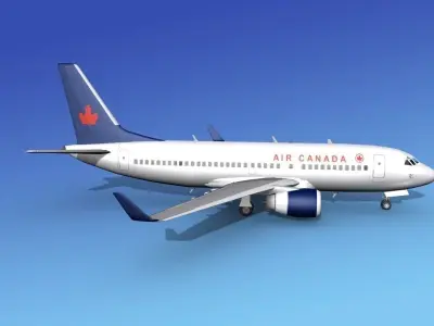 Boeing 737-700ER Air Canada 3D model