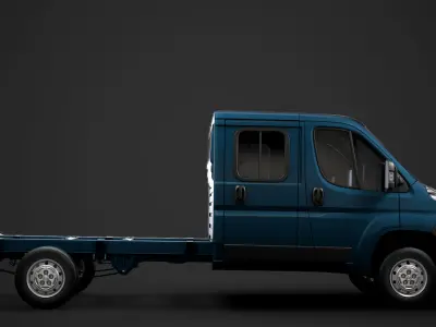 Fiat Ducato Chassis Truck Crew Cab 4035WB 2014 3D model