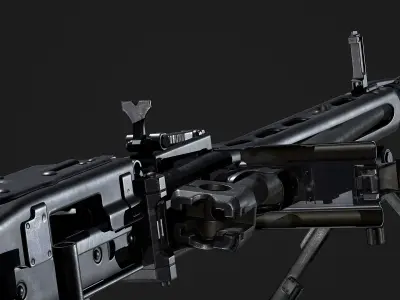 MG42 maschinengewehr 42 Low-poly 3D model