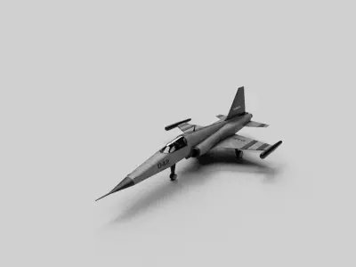 5in1 f14 f5 f313 j10 b52 aircraft low poly Low-poly 3D model