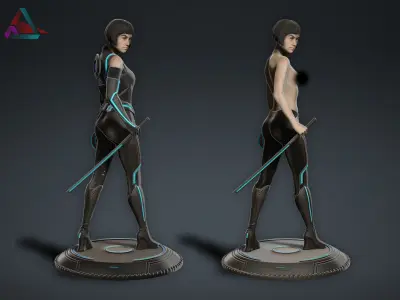Quorra -  Tron 3D print model purchase