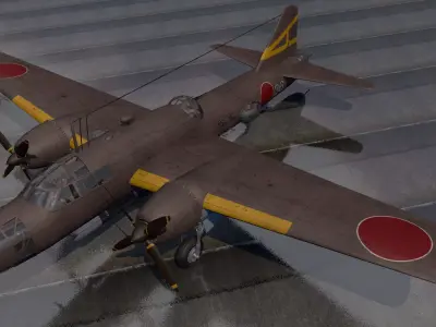 Mitsubishi Ki-67 Hiryu - aka Peggy 3D model