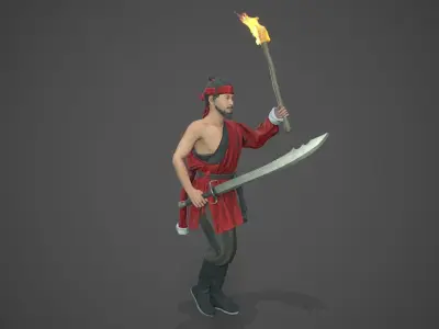 Bandit Low-poly 3D model