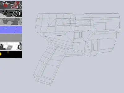 Cyberpunk gun collection 