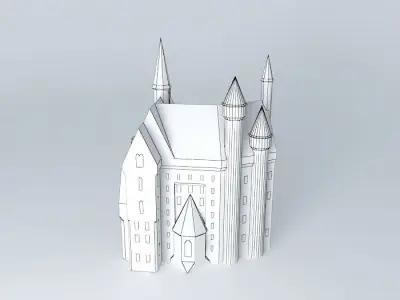 Towers harry potter castle Free 3D model