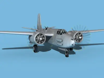 Douglas A-20G Havoc V00 3D model