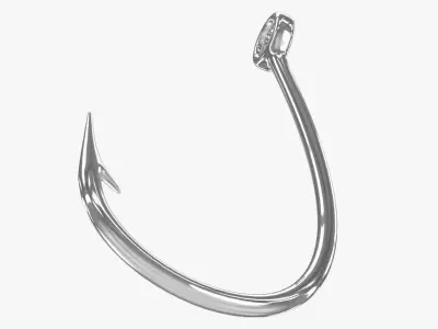 Fishing Hooks Collection 3D model