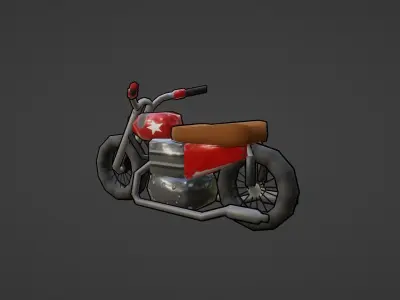 3D MOTORCYCLE Low-poly 3D model