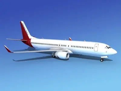 Boeing 737-800 Monaco Tours 3D model