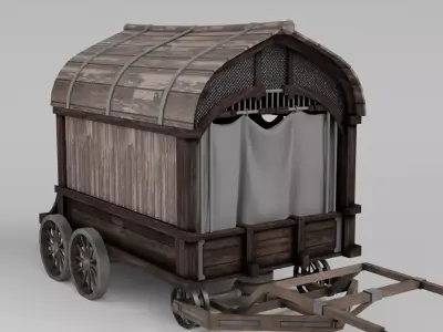 carriage  3D model purchase