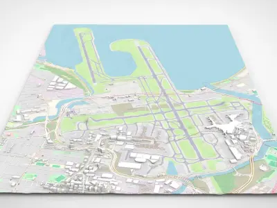 Sydney Kingsford Smith International Airport Australia 3D model