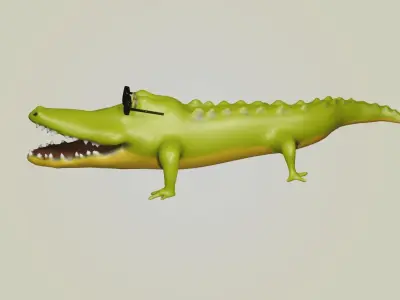 Crocodile Cartoon  3D model