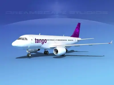 Airbus A319 Tango 3D model