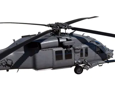 UH-40 Military Helicopter 3D model