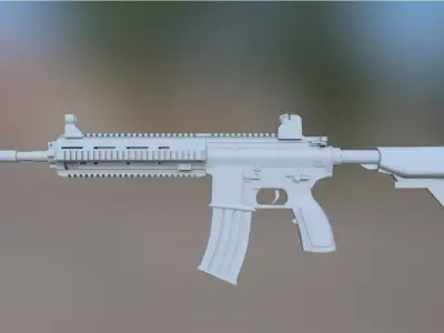 M416 Gun model Free 3D model