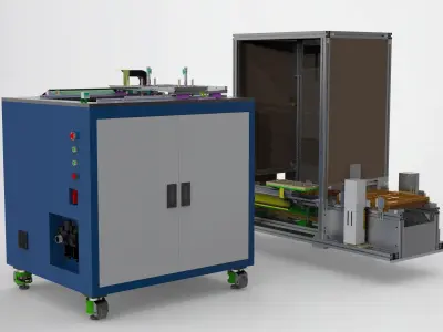 Tray loading and unloading machine 3D model
