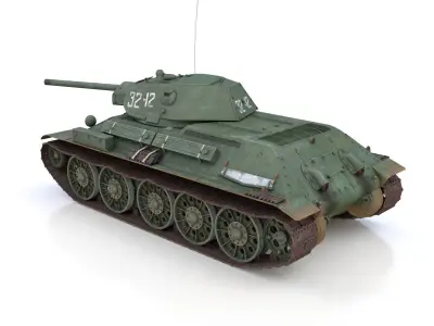 T-34-76 - STZ - Model 1941 -Soviet medium tank - 32-12 3D model