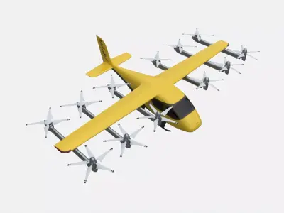 Wisk Generation 6 Aircraft 3D model