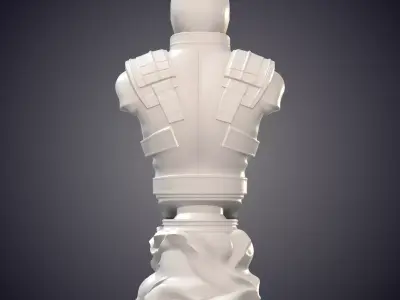 Sci Fi Cyber Ninja Soldier Torso PM-846 3D print model
