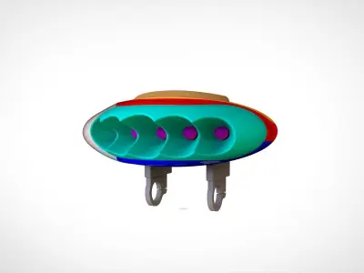 Flashlight clamp for bike 3D model