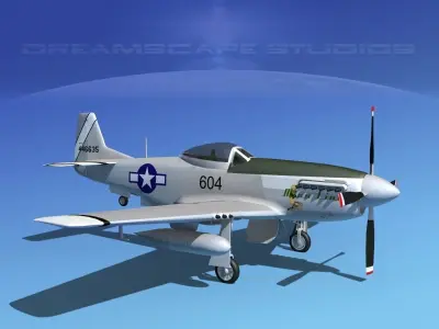 P-51D Mustang Miss Linda 3D model