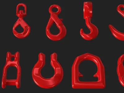 Lifting Equipment Kit Low-poly 3D model