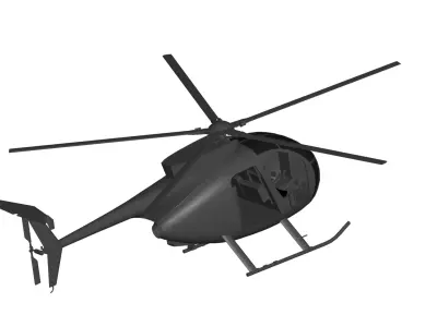 Boeing AH 6 3D model