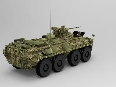 BTR-82A Armoured Personnel Carrier 3D model