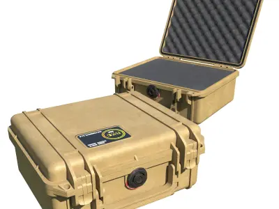 Pistol Case Peli 1150 Low-poly 3D model