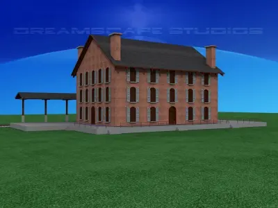 Old Railroad Depot 3D model