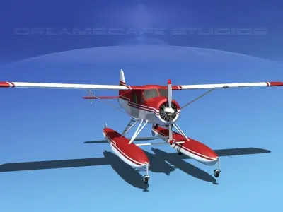 Dehavilland DHC-2 Beaver V12 3D model