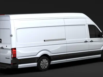 MAN TGE L4H3 Van 2018 3D model