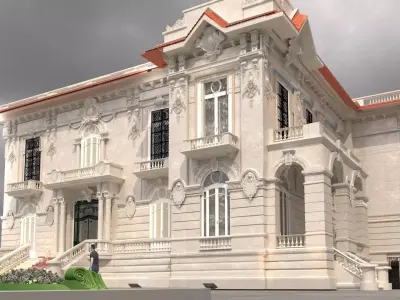 Exterior classic building 3D model