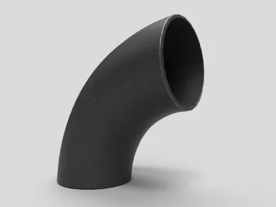 Elbow Pipe Long Radius 10 inches 3D model