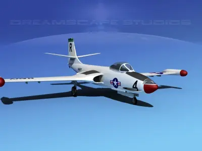 McDonnell F2H2 Banshee V08 3D model