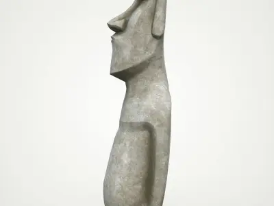 Moai statue 4k Bonus Printable Low-poly 3D model