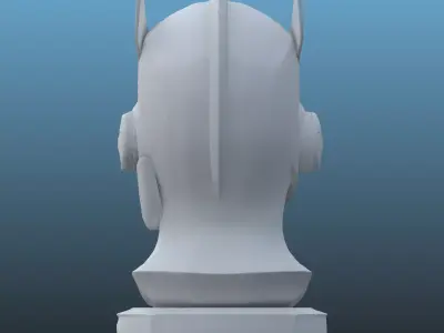High-Detail Sci-Fi Character Bust PM-103 3D print model