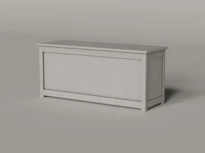 POLYWOOD Console Table - 7 COLORS Low-poly 3D model