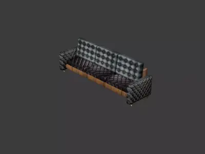 standart kanepe modeli Free 3D model